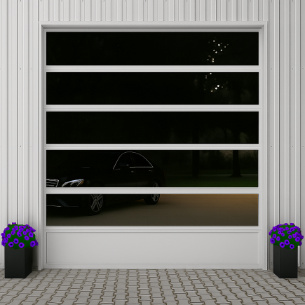 Double glazed industrial sectional door 40 mm - Europe delivery | Euro gates
