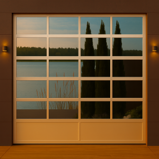 Ușă secțională Glazură de 60 mm Triple Glazed Upscale | Porțile euro