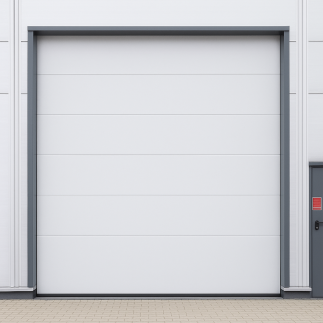 Porte sectionnelle industrielle pleine 60 mm – Isolation extrême & livraison gratuite en Europe