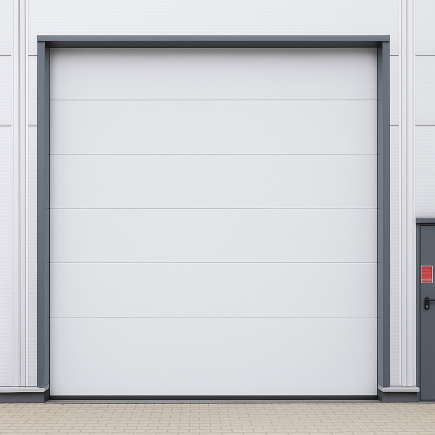 Porte sectionnelle industrielle pleine 60 mm – Isolation extrême & livraison gratuite en Europe