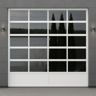 Porta sezionale smaltata industriale con sottofondo - qualità premium, spedizione gratuita in Europa