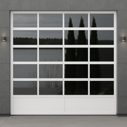 Porta sezionale smaltata industriale con sottofondo - qualità premium, spedizione gratuita in Europa