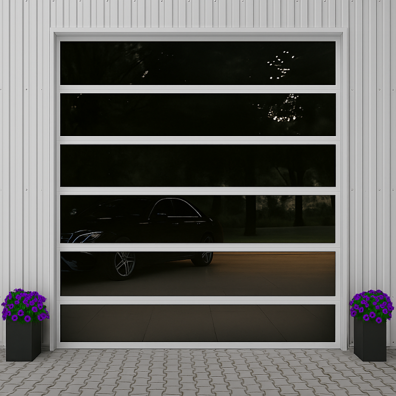 Industriell sektionsdörr glas 40 mm | Gratis frakt Europa - Euro Gates